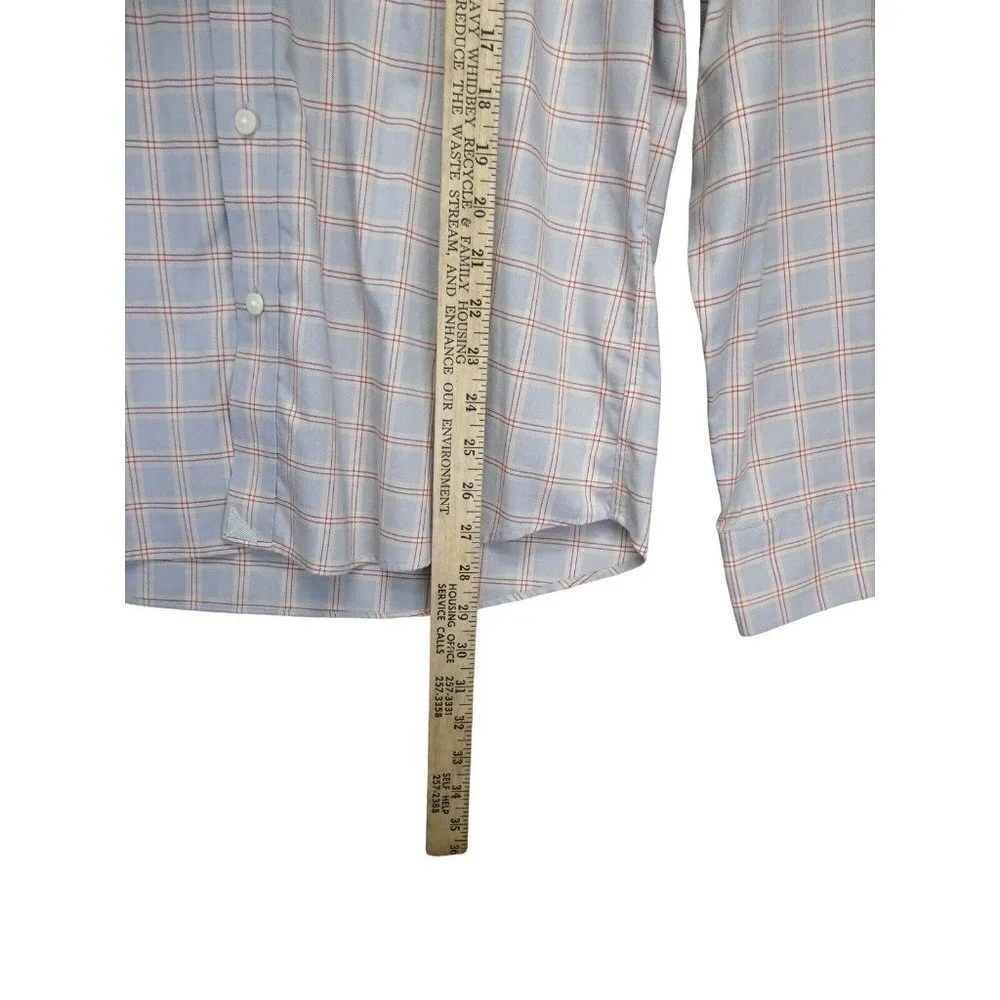 UNTUCKit Shirt Mens Size L Long Sleeve Wrinkle Free Button Up Plaid Ridgeview WF - Picture 8 of 10